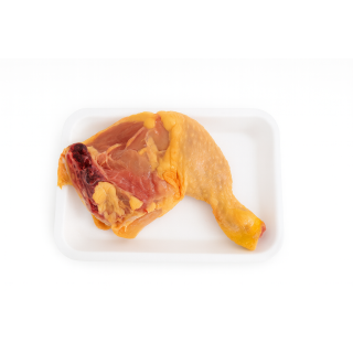 Muslos de pollo alimentados con maíz y sin antibióticos
